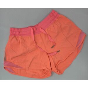 Lululemon Hotty Hot Shorts Womens 4 Peach High Rise Lined Zipper Pocket Athletic